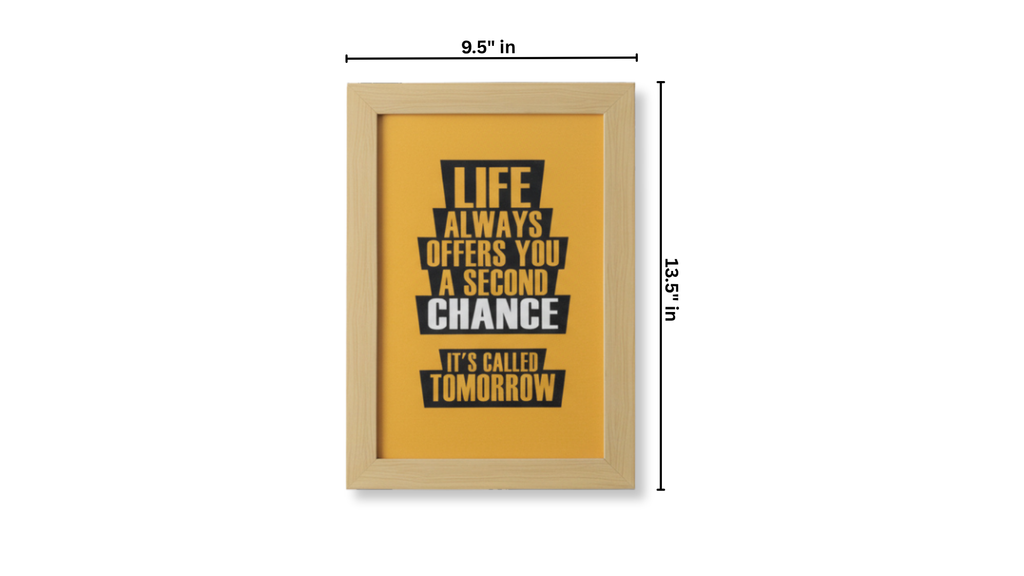 Motivational Quote Framed Wall Art