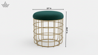 Emerald Cage Pouf