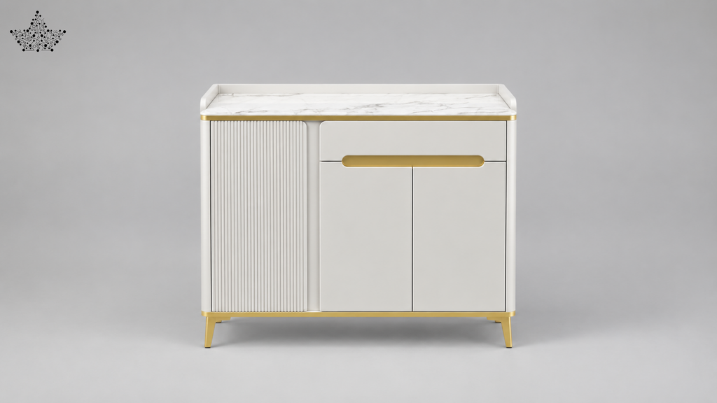 Ivory Gold Cabinet
