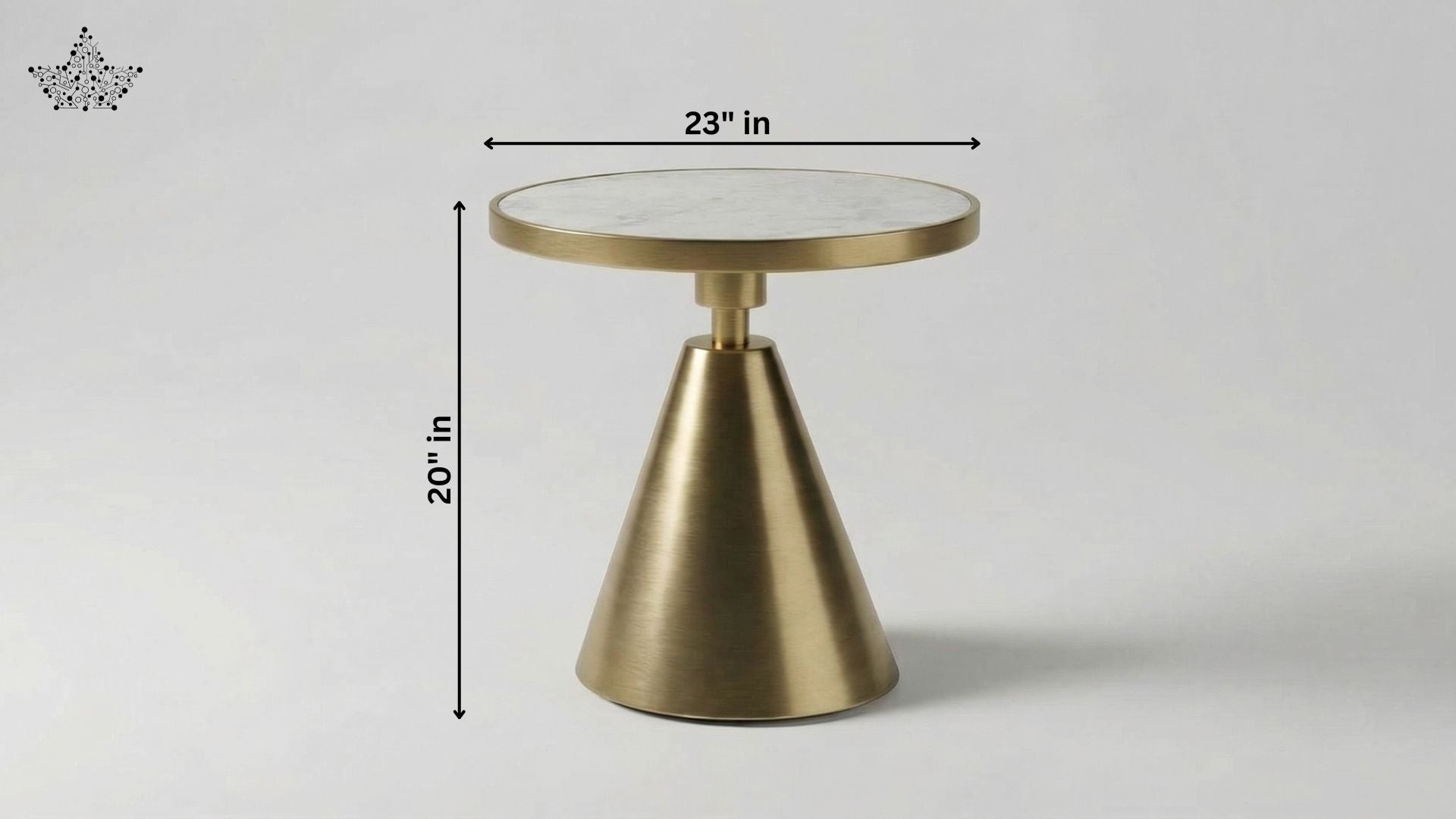 Alfa Gold Side Table