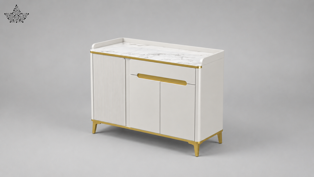 Ivory Gold Cabinet