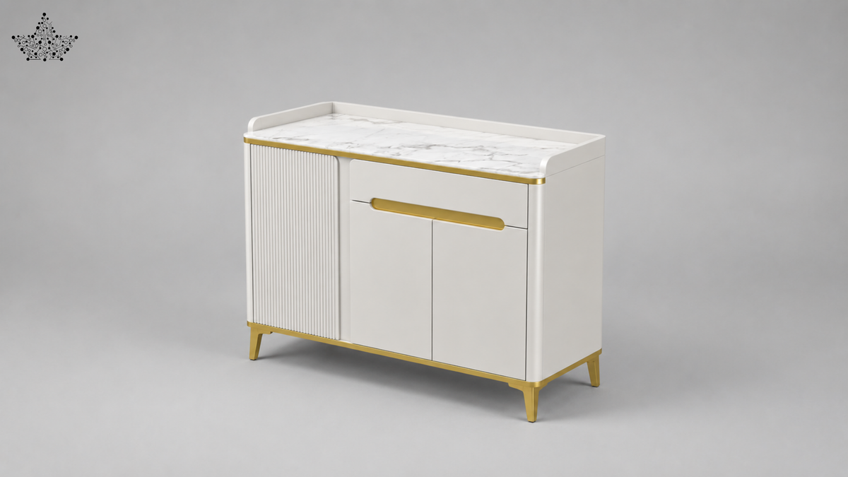 Ivory Gold Cabinet