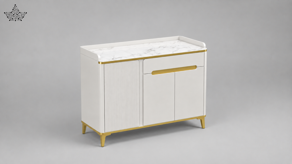 Ivory Gold Cabinet