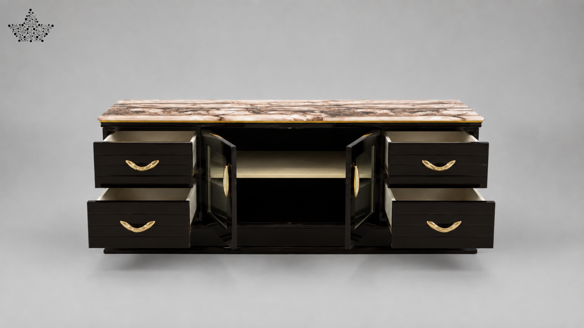 Darkwood Luxe Tv Unit