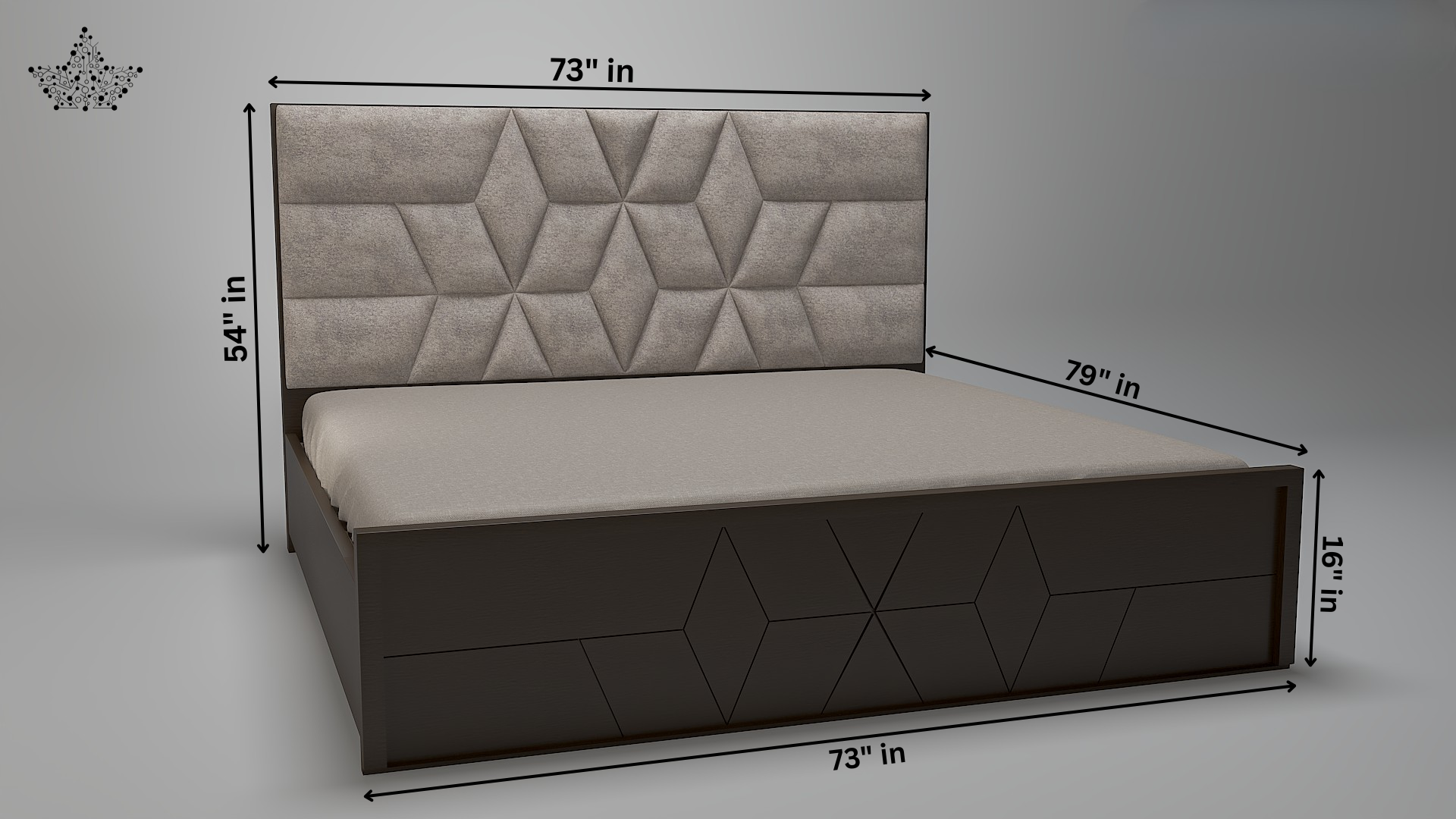 Diamond cut bed | Ardas Interior