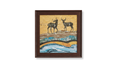 Twin Stags at Dusk Framed Wall Art