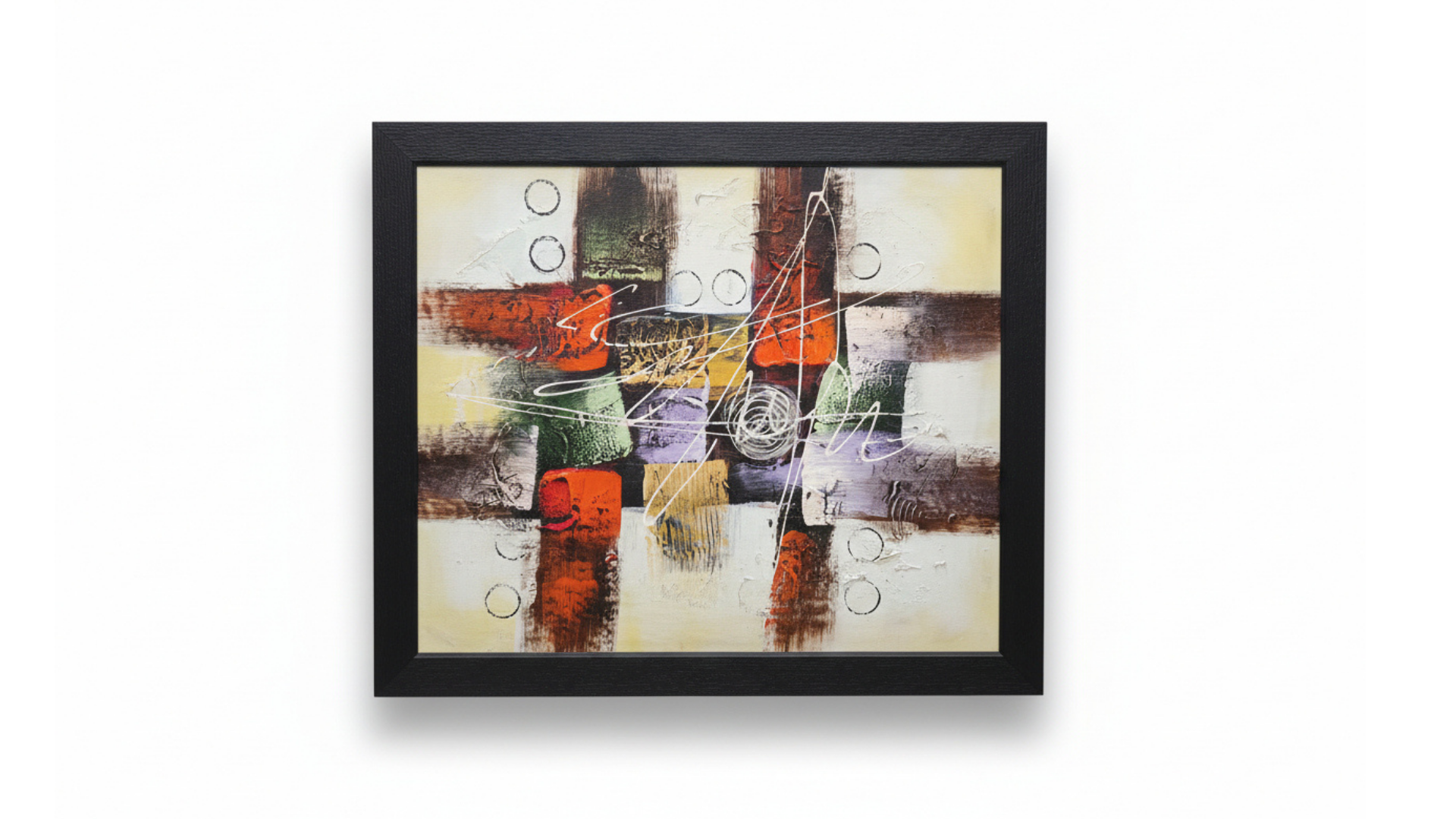 Abstract Expressionist Framed Wall Art