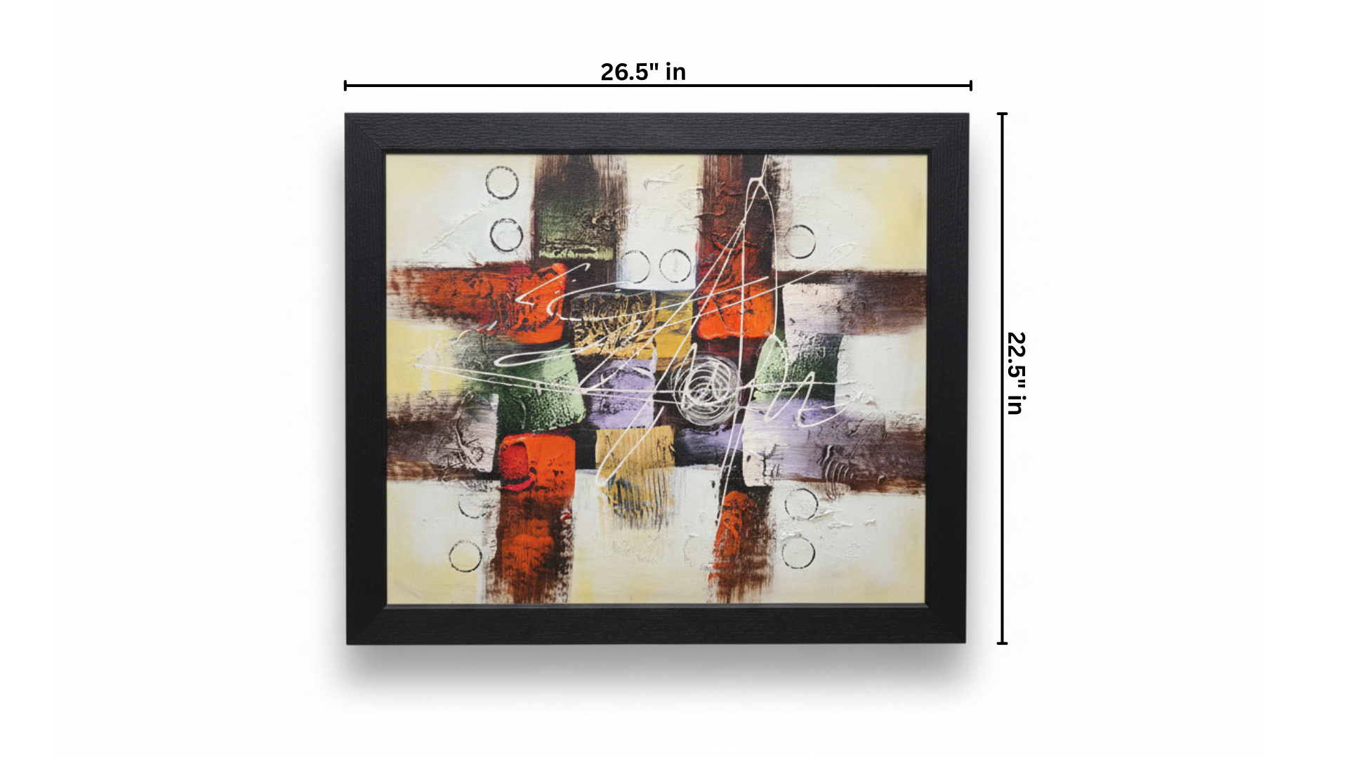 Abstract Expressionist Framed Wall Art