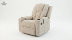 Rocking Revolving Recliner | Fabric Buckle