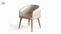 Cream Barrel Dining Chair