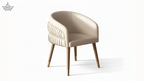 Cream Barrel Dining Chair