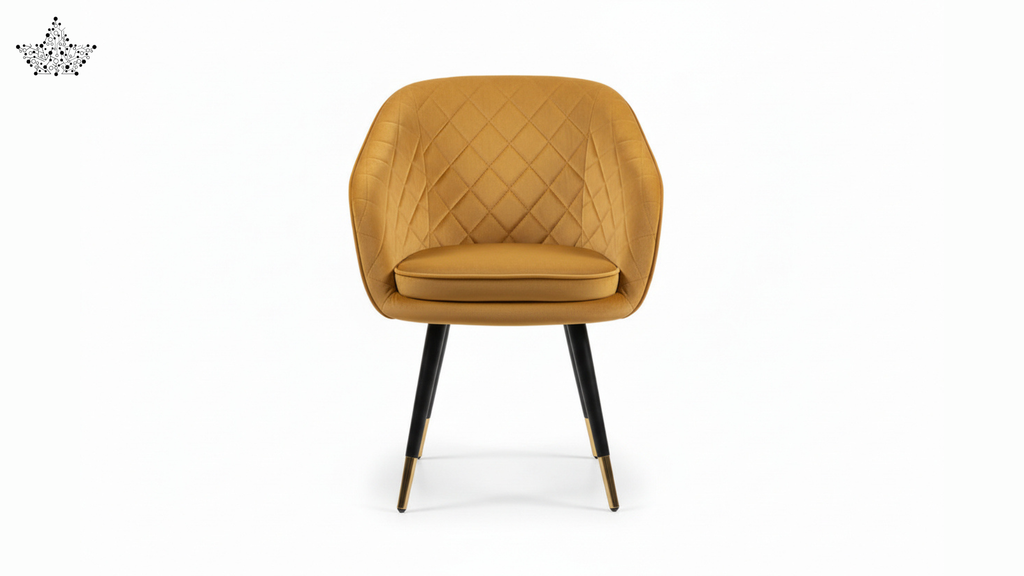 Mustard Velvet Cafe Armchair