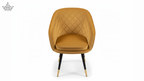 Mustard Velvet Cafe Armchair