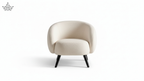 Bouclé Barrel Accent Chair