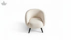 Bouclé Barrel Accent Chair