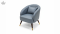 Luxe Barrel Accent Chair - Slate Blue