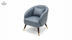 Luxe Barrel Accent Chair - Slate Blue