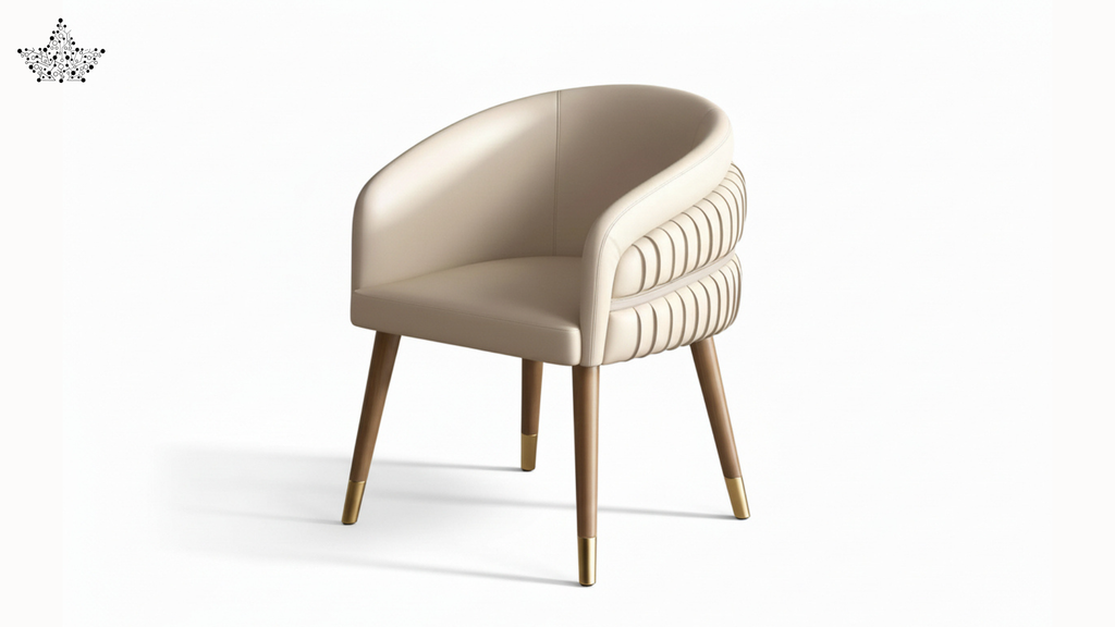 Cream Barrel Dining Chair
