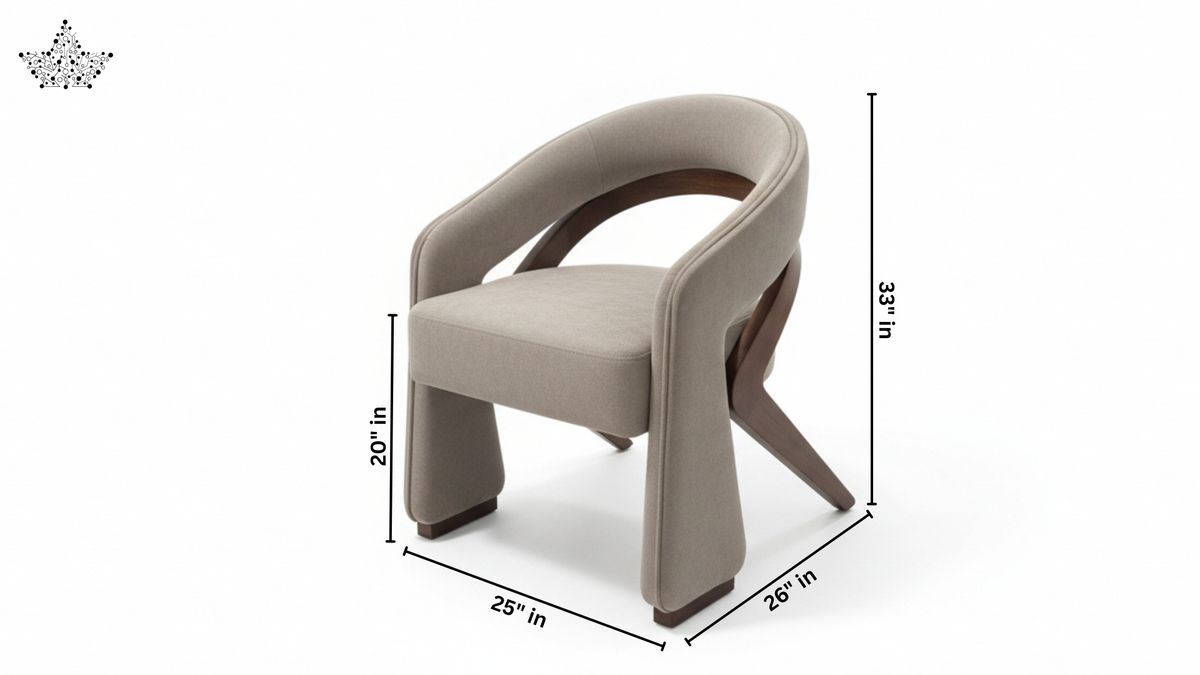 Arc Open Back Arm Chair