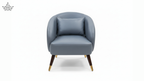 Luxe Barrel Accent Chair - Slate Blue