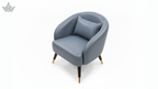 Luxe Barrel Accent Chair - Slate Blue
