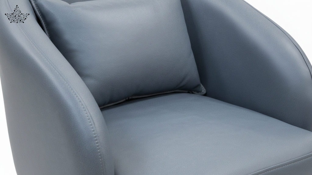 Luxe Barrel Accent Chair - Slate Blue