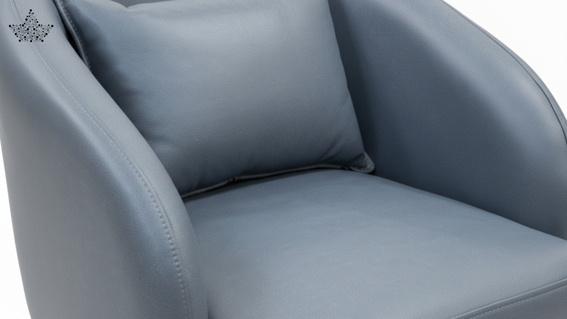 Luxe Barrel Accent Chair - Slate Blue