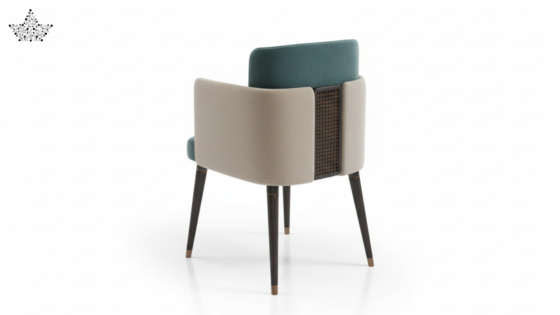 Riviera Chair with Rattan Back