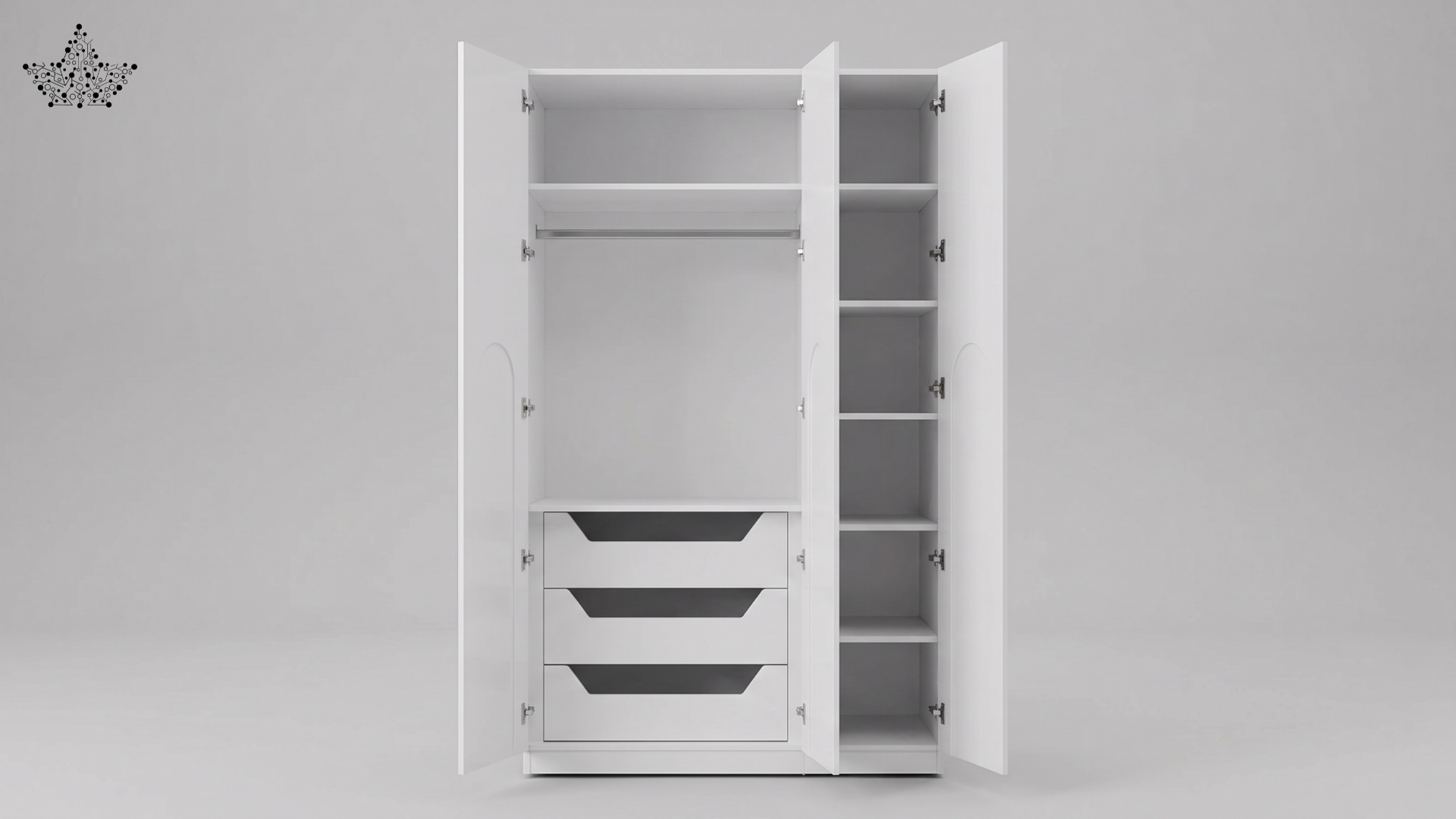 Luna Triple Door Wardrobe