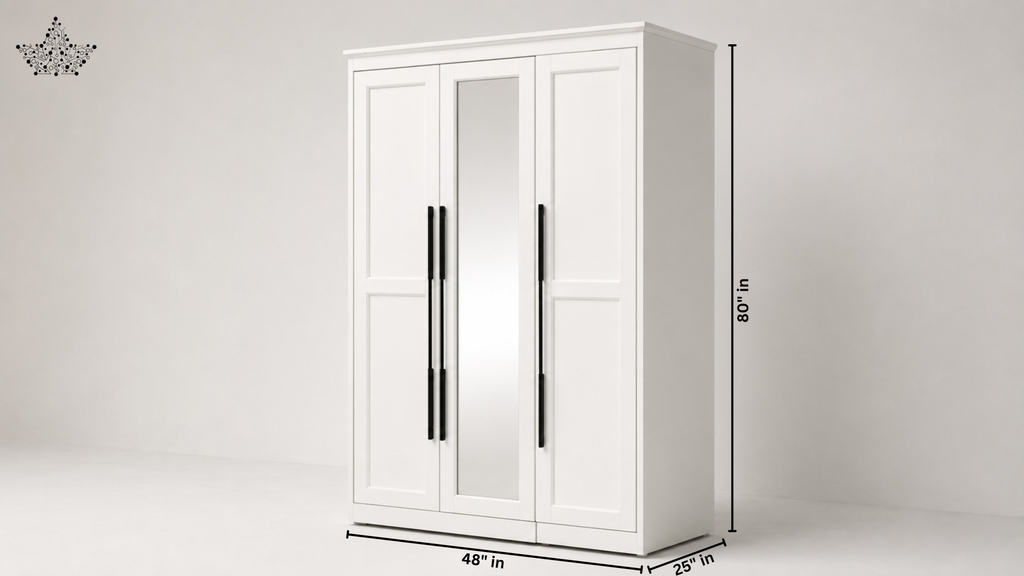 White Verona Almirah