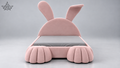 Ardas Bunny Bliss Pink Upholstered Bed