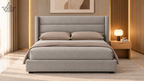 Ardas Elara Grey Upholstered Bed