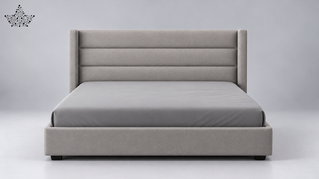Ardas Elara Grey Upholstered Bed