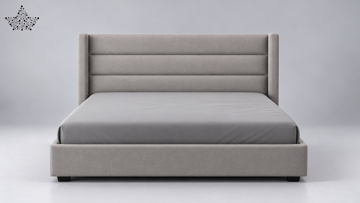 Ardas Elara Grey Upholstered Bed