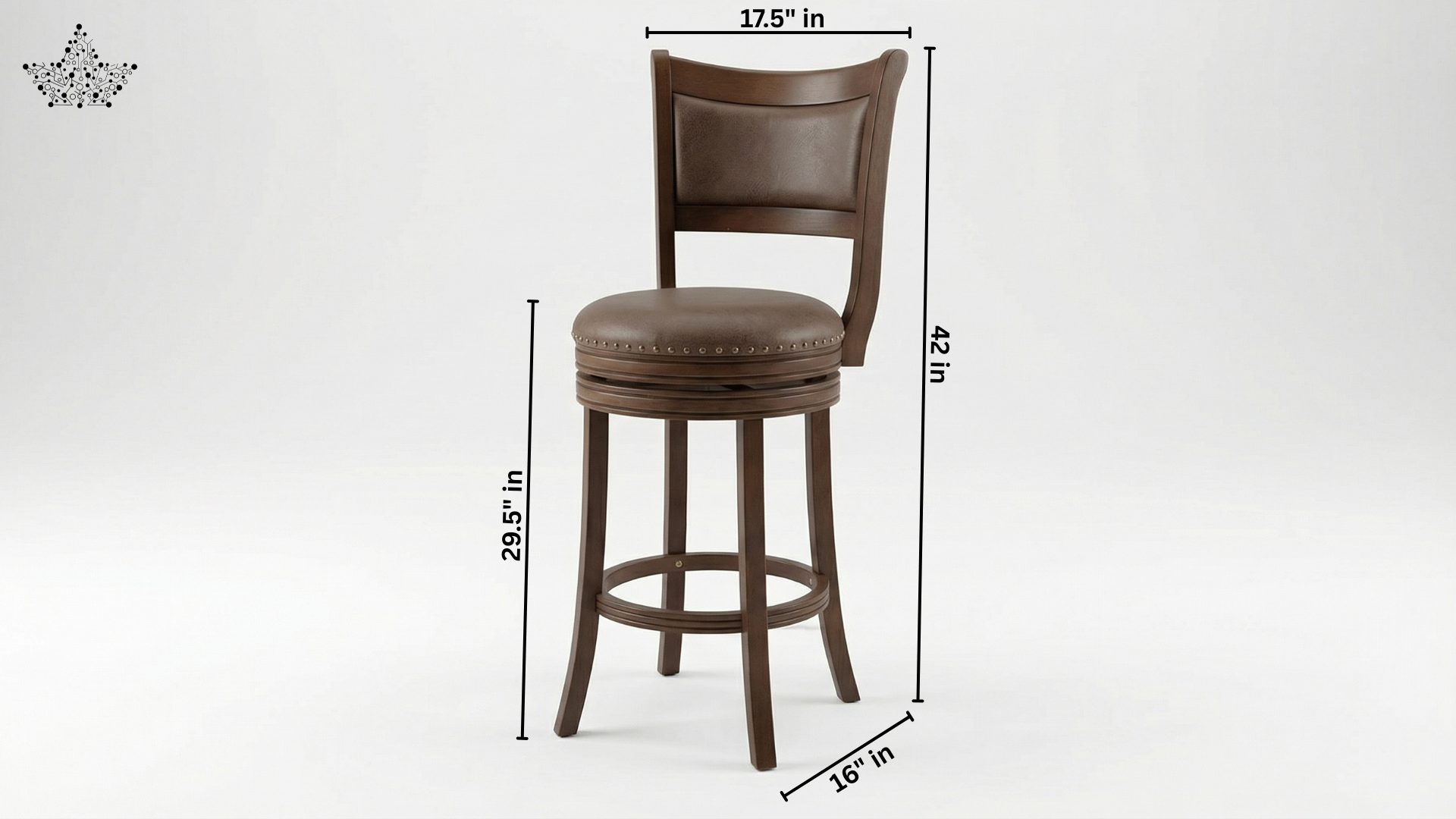 Revolving Wooden High Seat