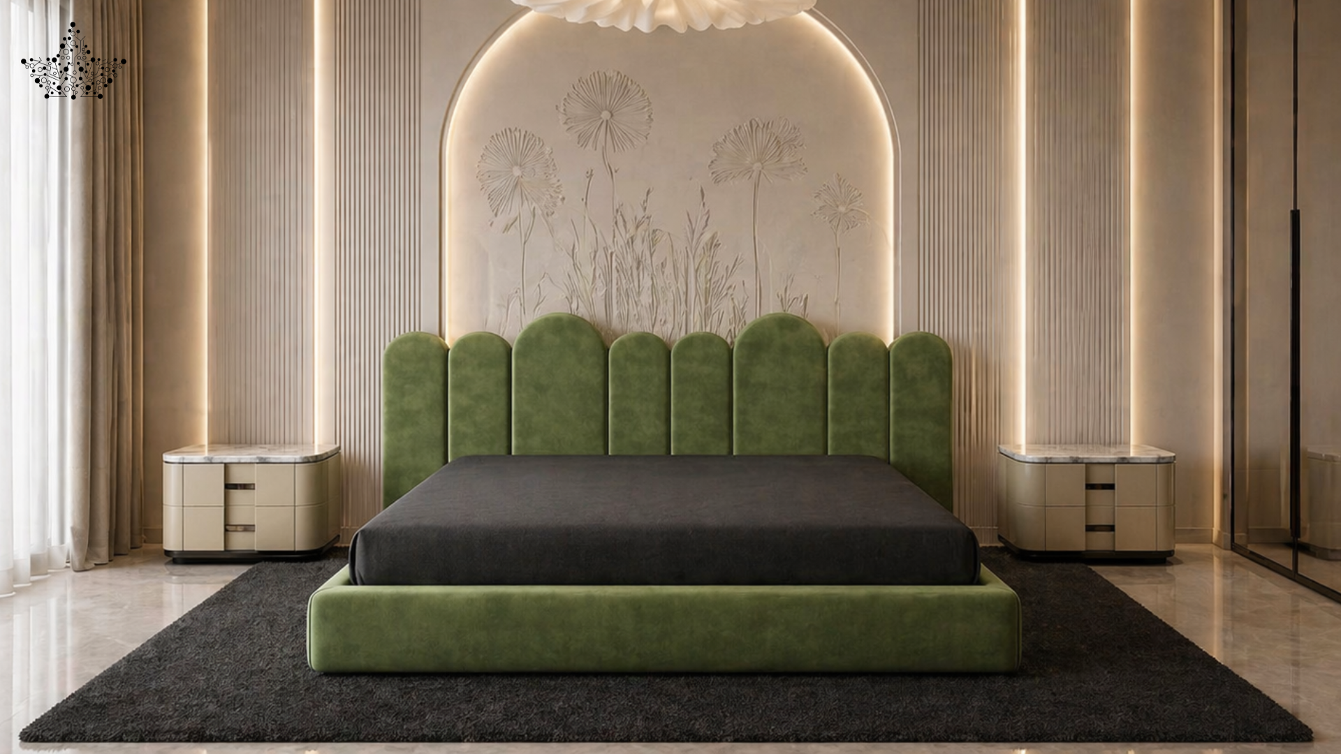 Sage Arch Bed