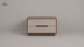 Olive Channel Bedside Table