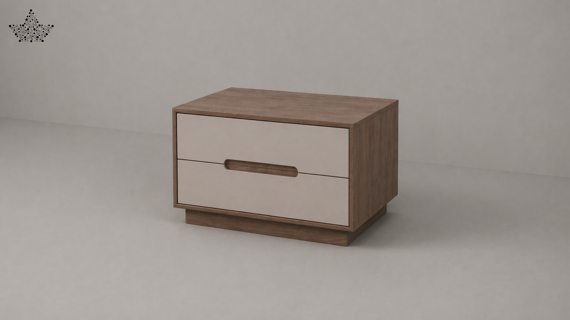 Olive Channel Bedside Table