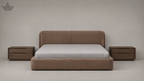 Caramel Curved Bed