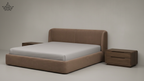 Caramel Curved Bed