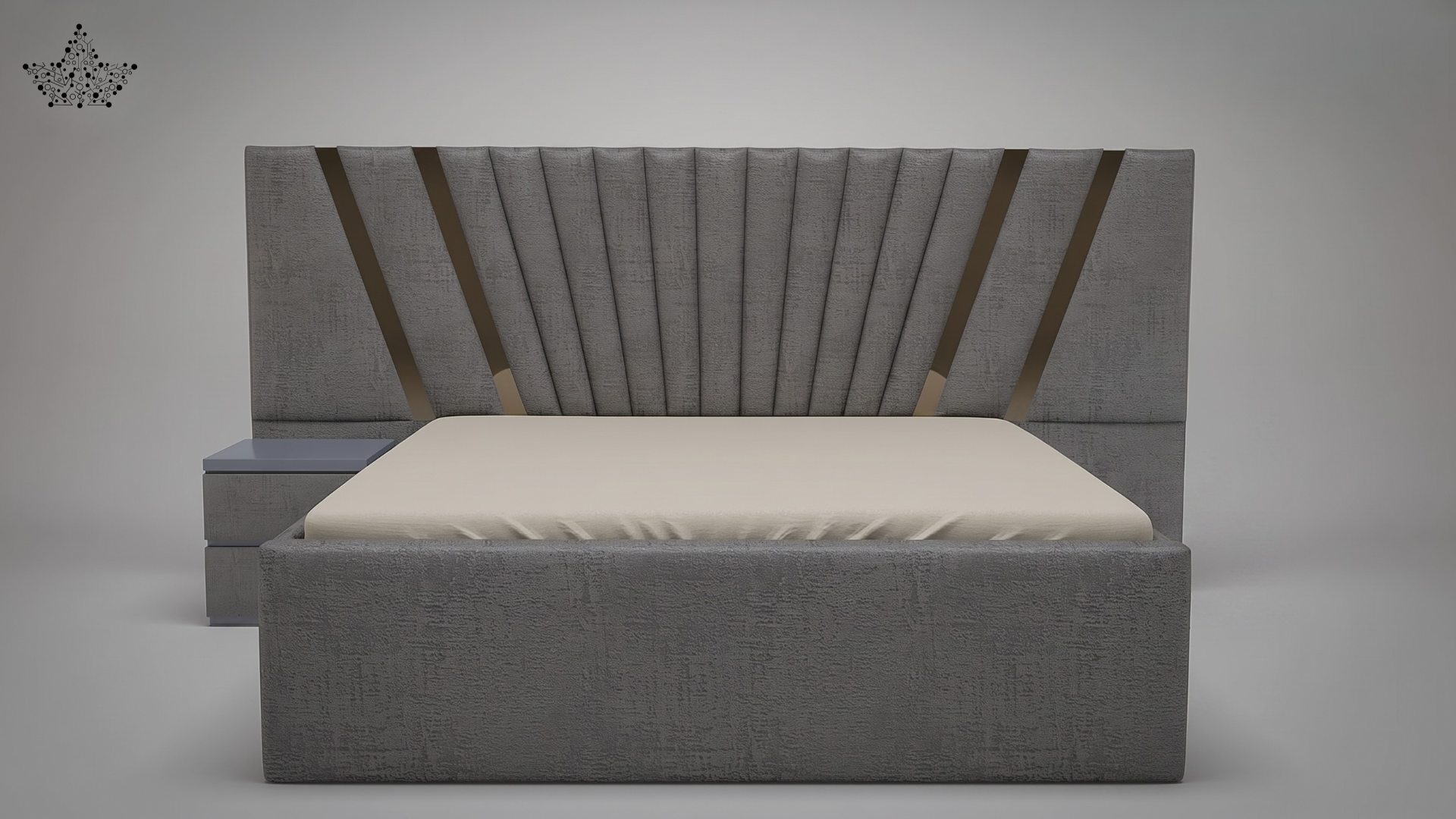 Big Luxury Upholstered Bed | Ardas Interior
