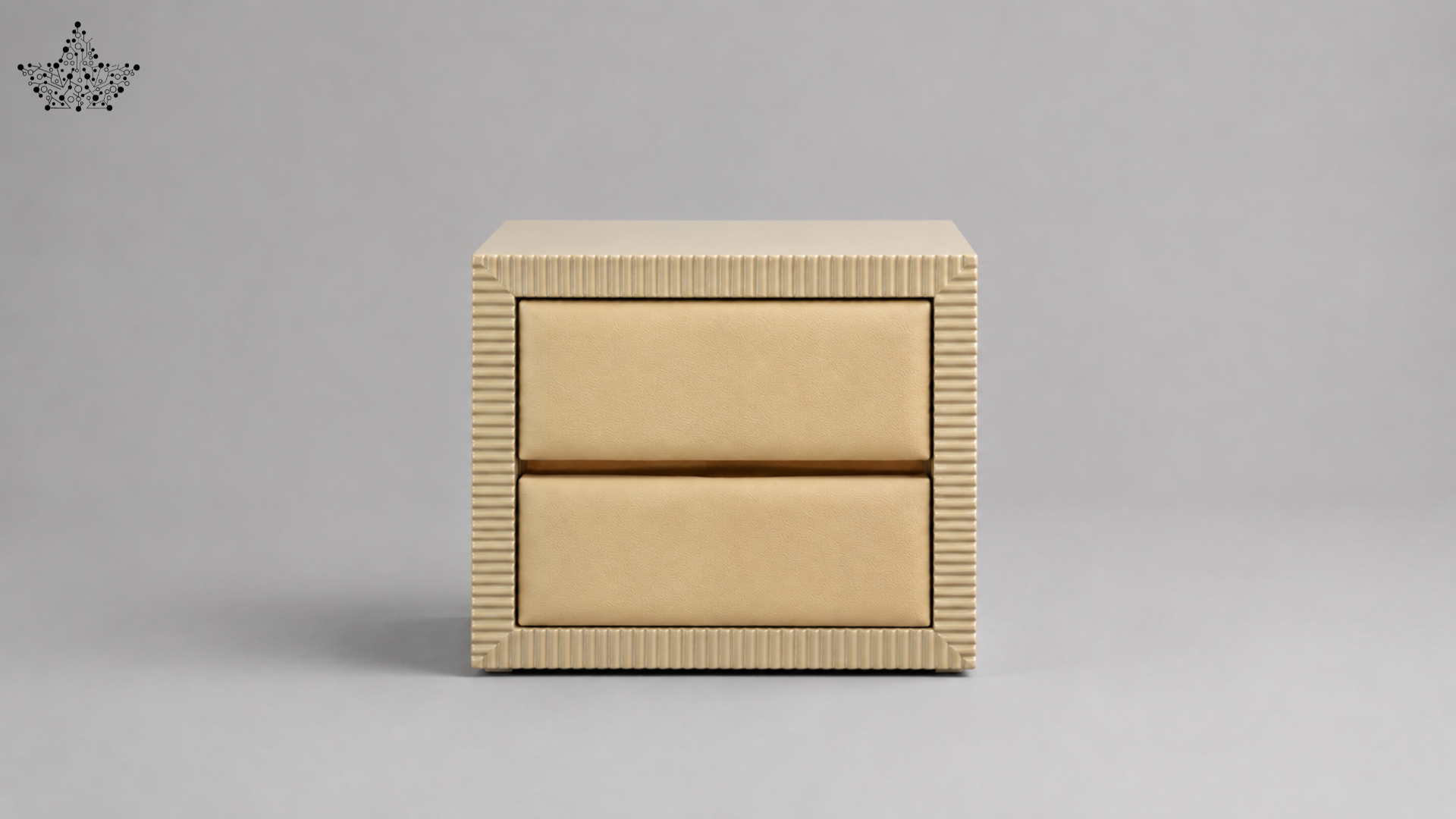Cream Tufted Bed