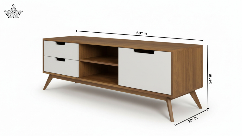 Scandinavian TV Unit 88 (5 ft.)
