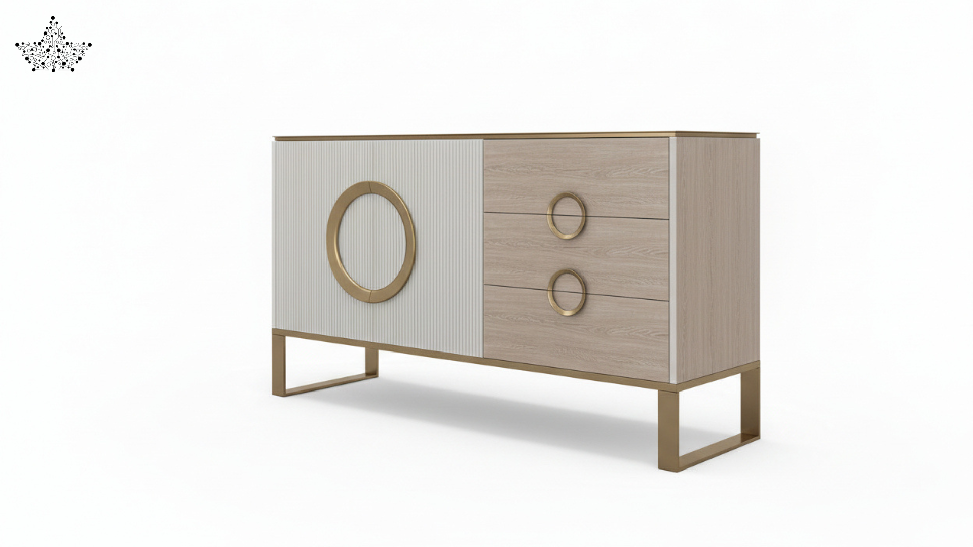 Orion Ribbed Cabinet(4 ft.)