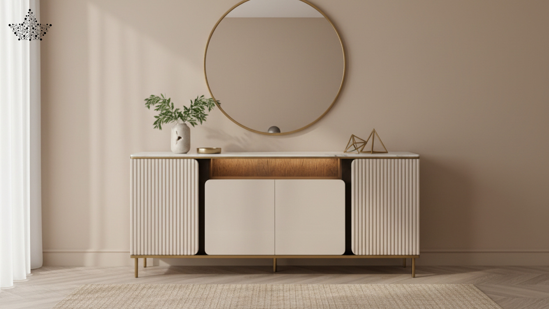 Luna Fluted Cabinet