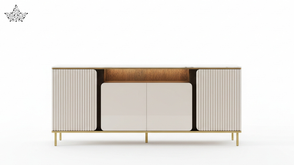 Luna Fluted Cabinet