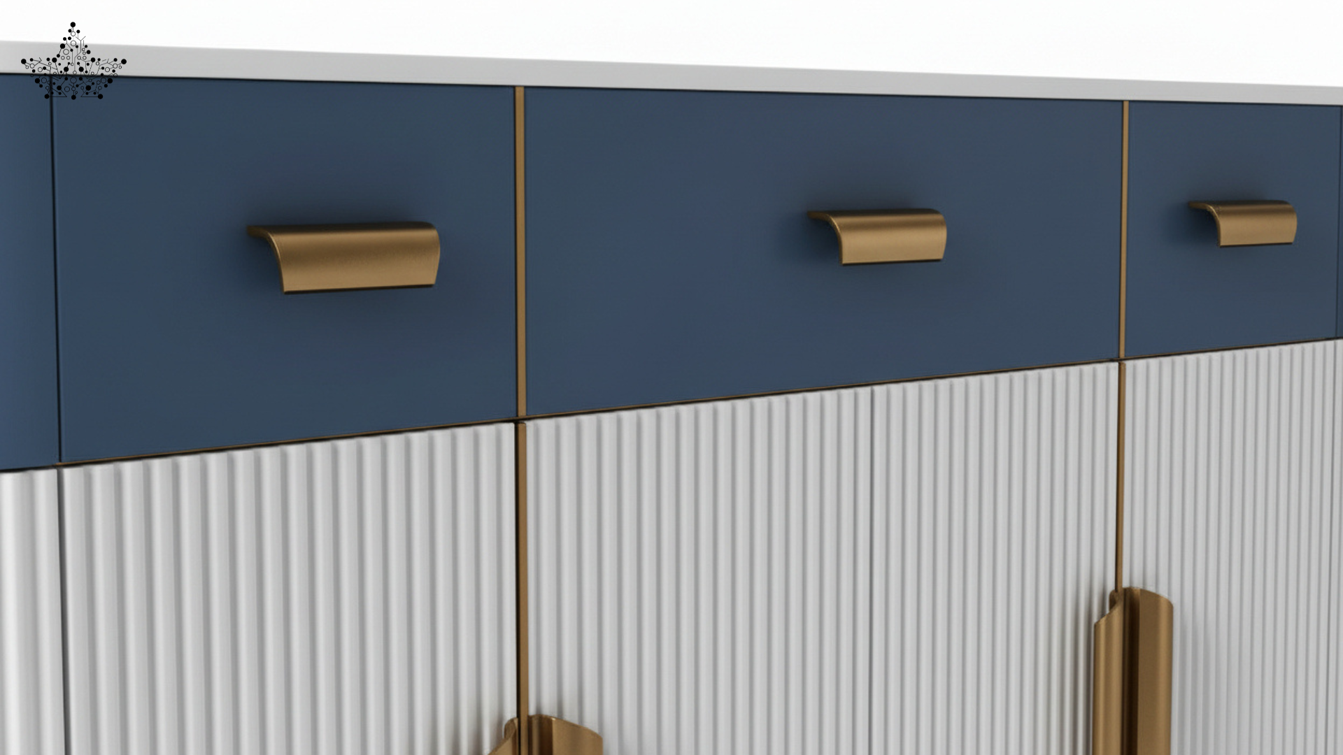 Riviera Ribbed Cabinet(5 Ft.)