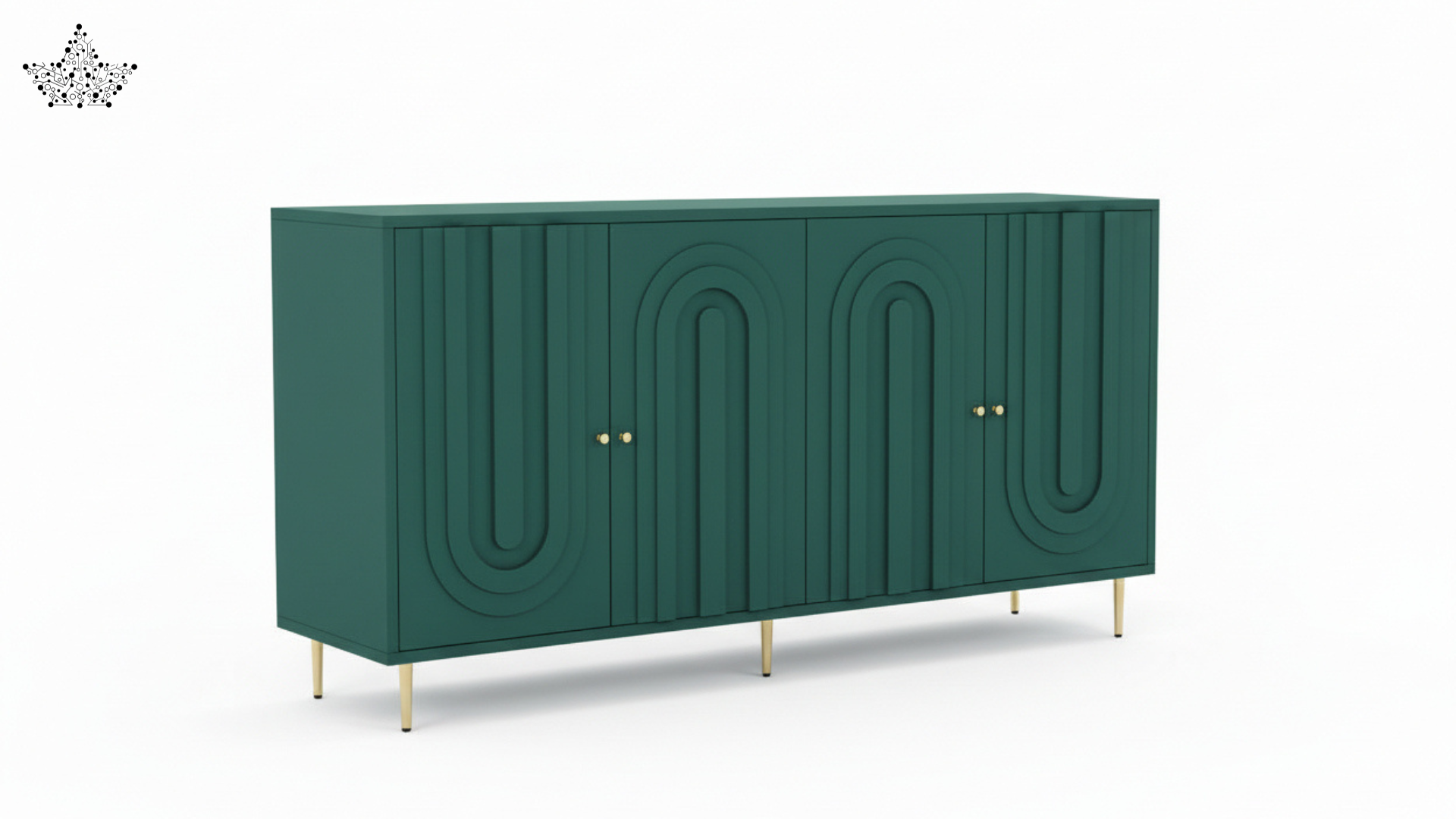 Grove Forest Green Cabinet