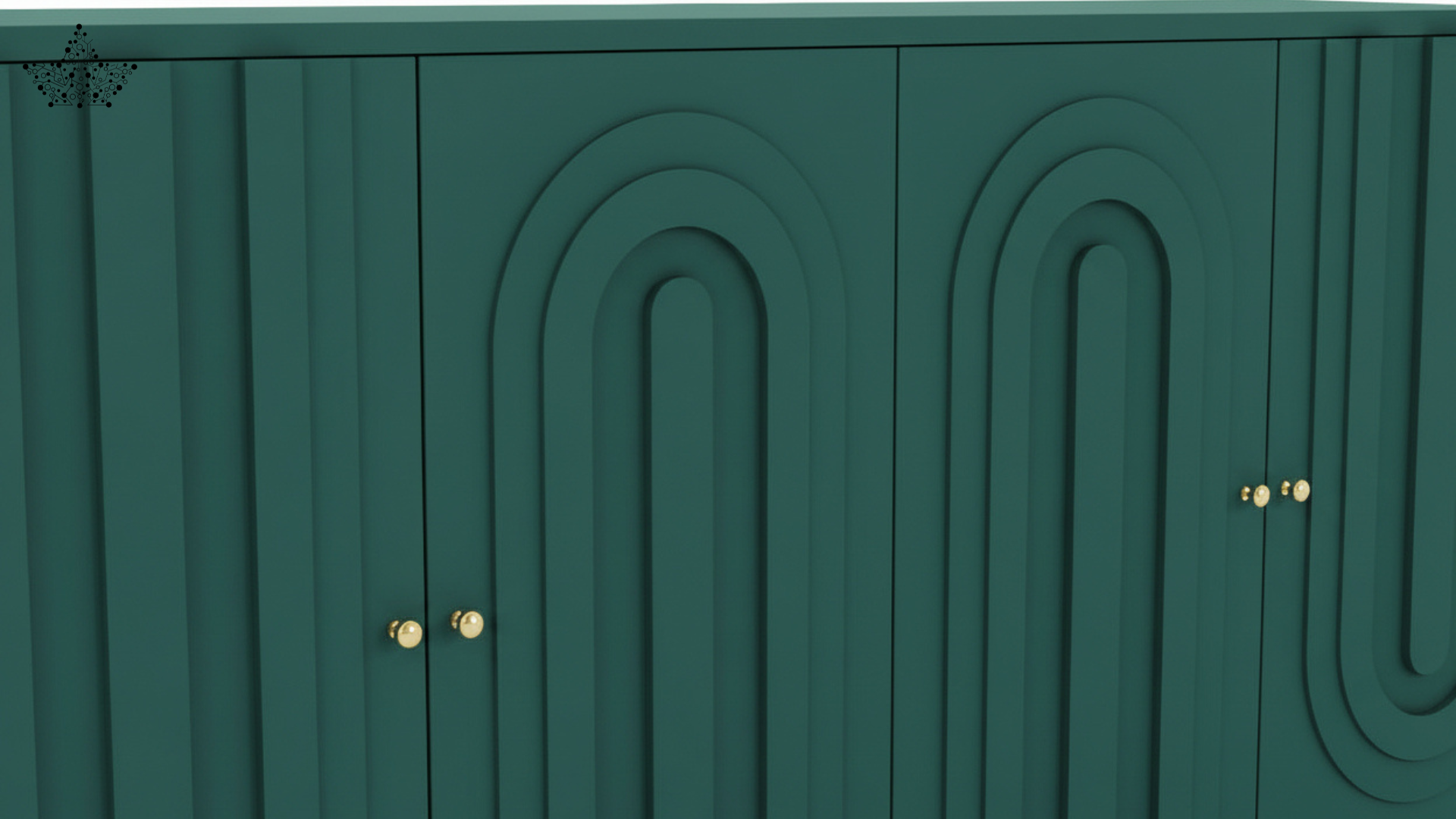 Grove Forest Green Cabinet