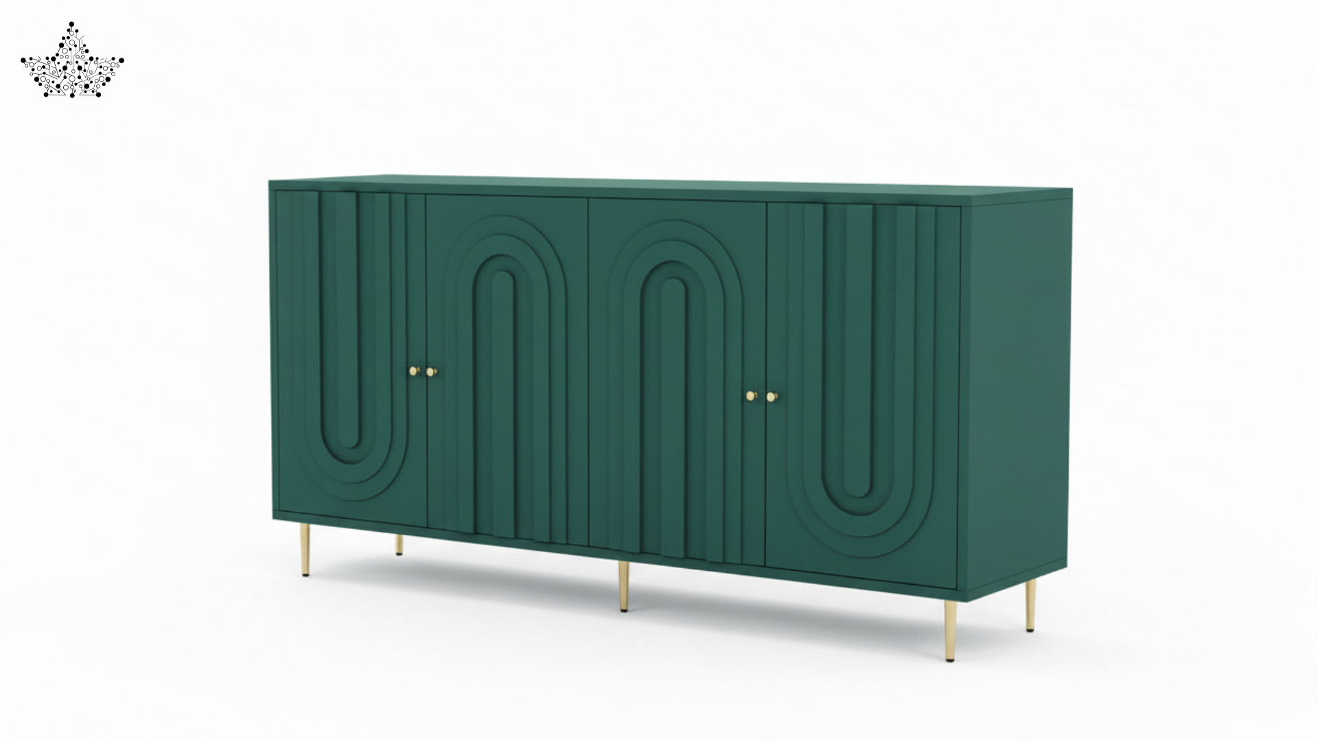 Grove Forest Green Cabinet